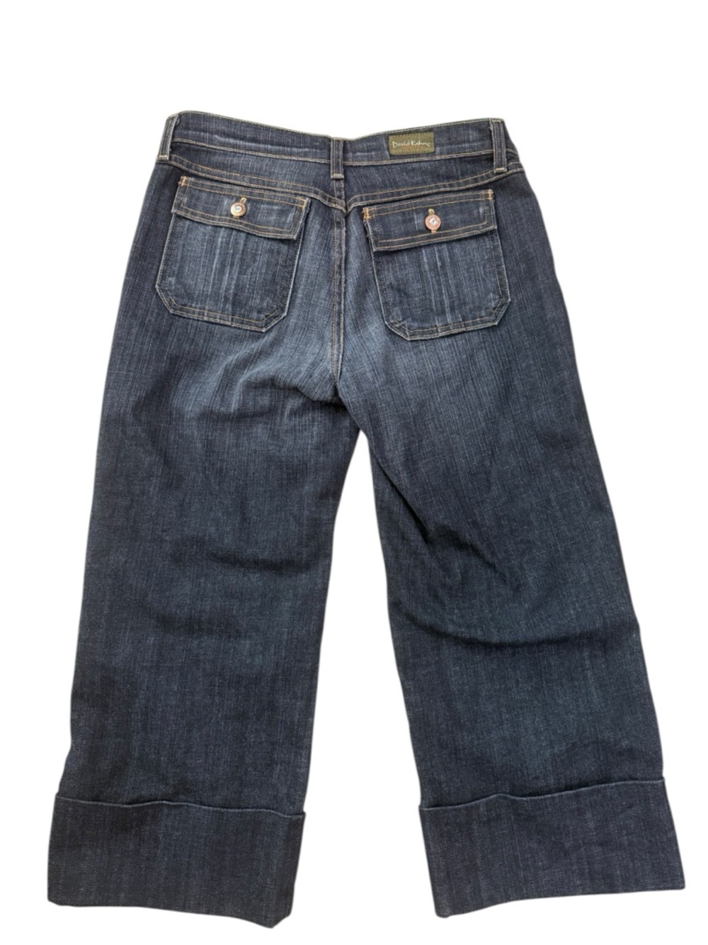 David Kahn Cuffed Capri Stretch Women’s Jeans Dark Wash size 6